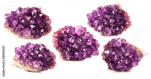 beautiful sparkling crystals, gemstone isolated on whithe background photo