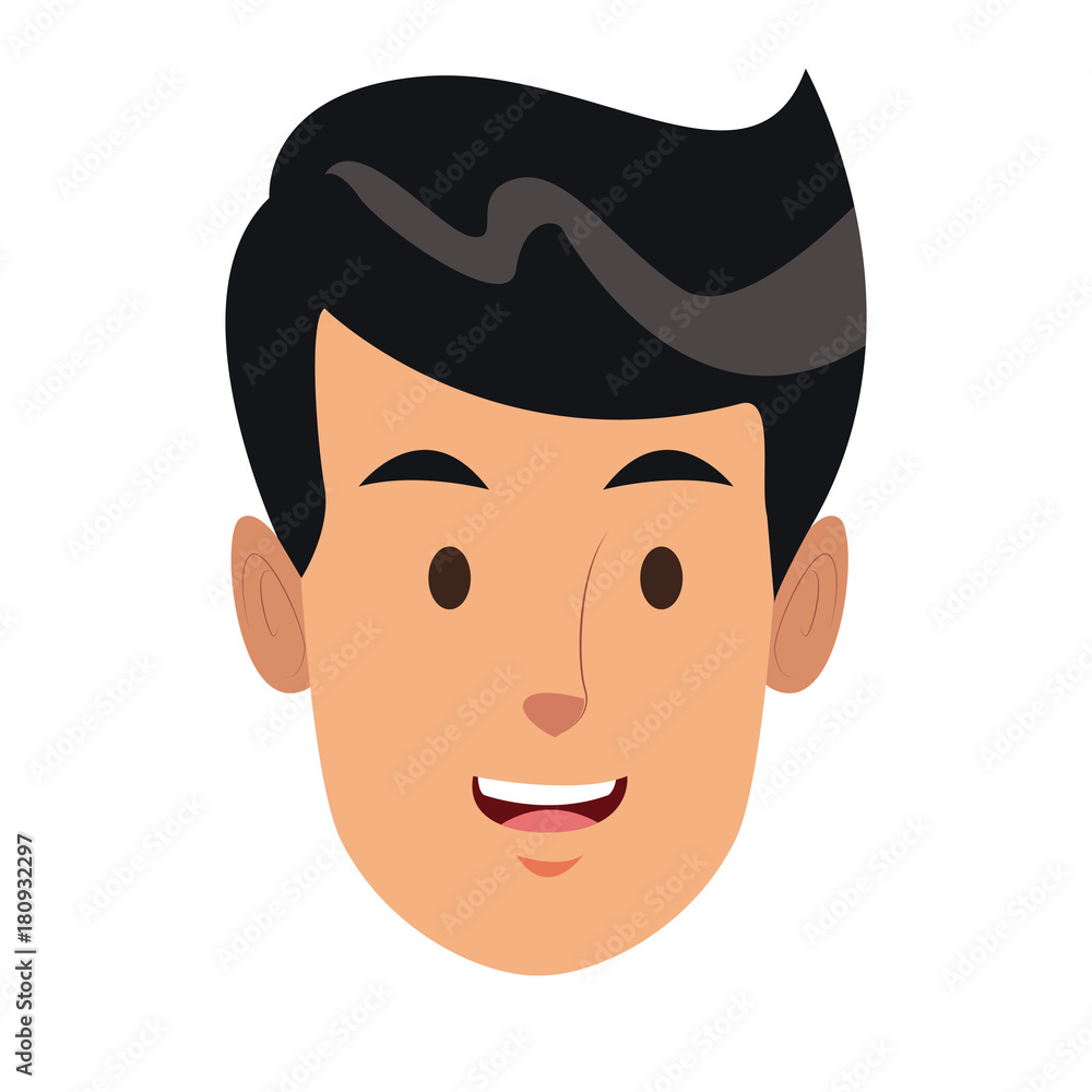 Man face cartoon icon vector illustration graphic design Man face cartoon icon vector illustration graphic design