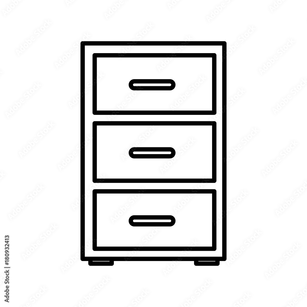 Office cabinet isolated icon vector illustration graphic design Office cabinet isolated icon vector illustration graphic design