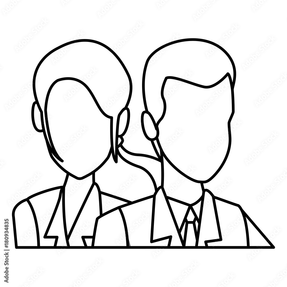 Business couple teamwork icon vector illustration graphic design Business couple teamwork icon vector illustration graphic design