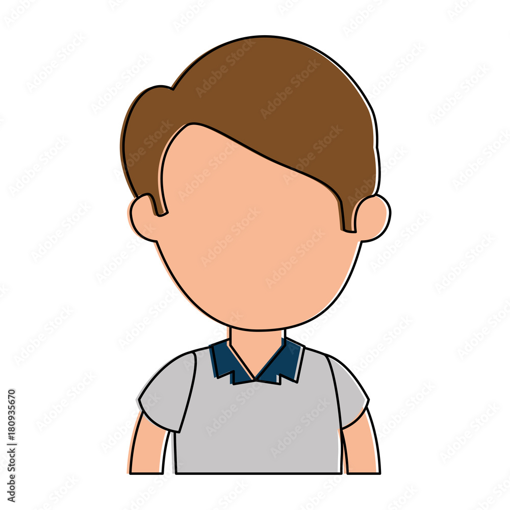little boy student with uniform character little boy student with uniform character