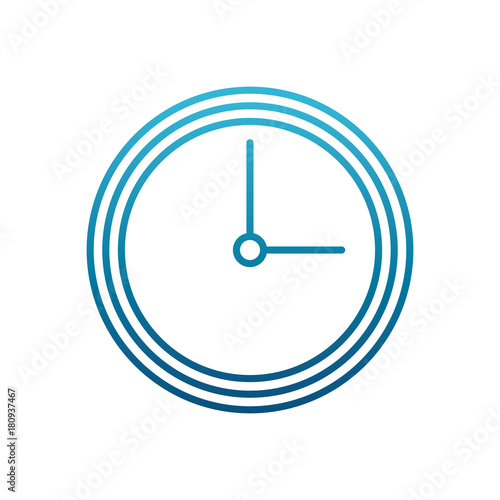 Wall clock isolated icon vector illustration graphic design