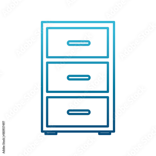 Office cabinet isolated icon vector illustration graphic design