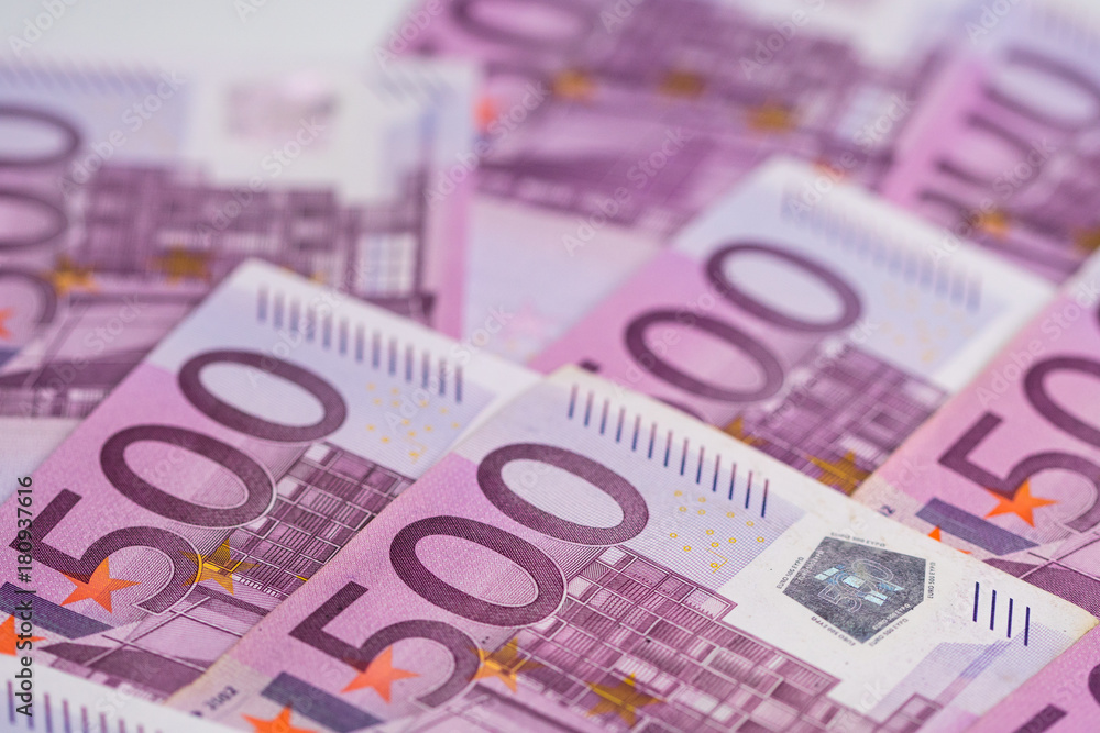 Five Hundred Euro bills filling the screen entirely Five Hundred Euro bills filling the screen entirely