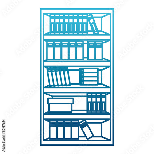 wooden bookcase cabinet icon vector illustration graphic design