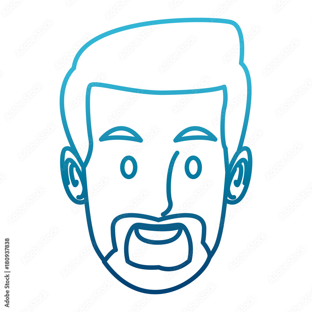 Man face cartoon icon vector illustration graphic design Man face cartoon icon vector illustration graphic design