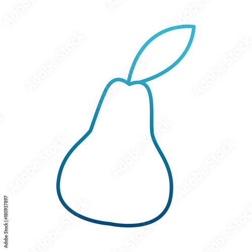 Pear delicious fruit icon vector illustration graphic design © Jemastock