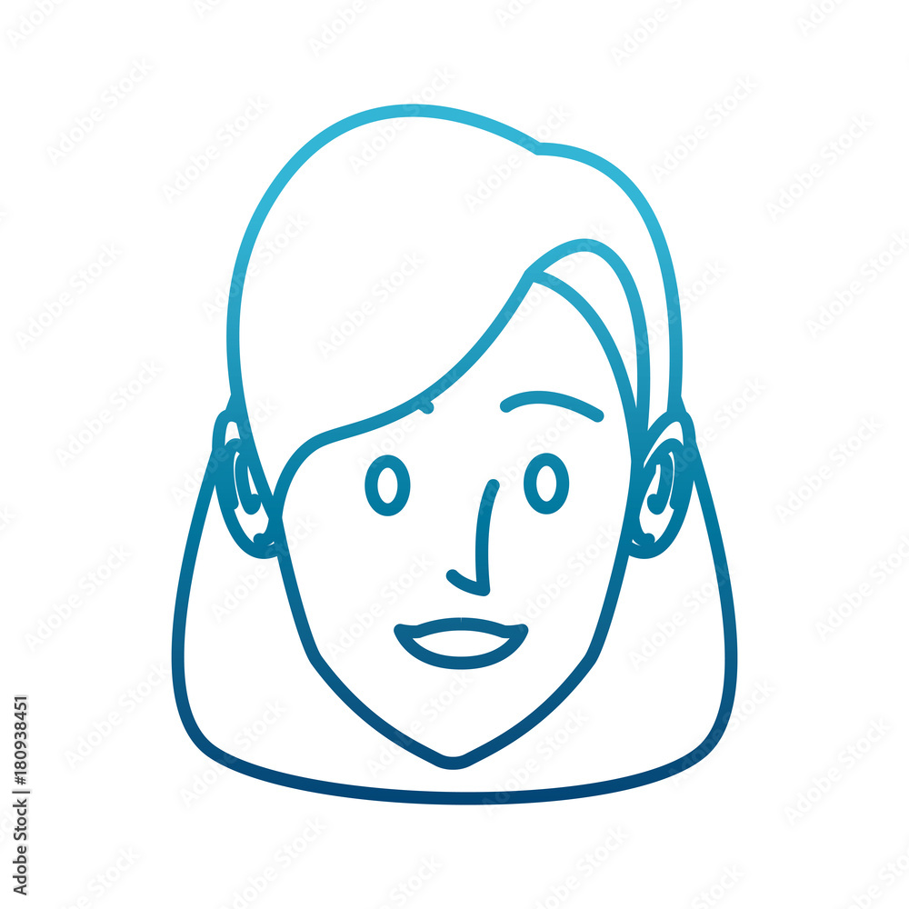 Woman face cartoon icon vector illustration graphic design Woman face cartoon icon vector illustration graphic design