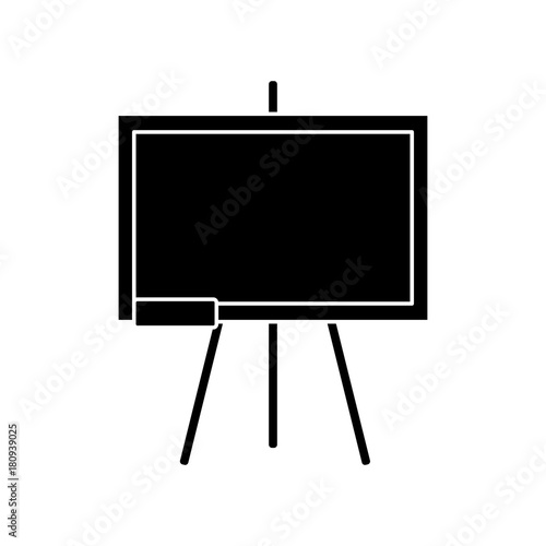 School blackboard isolated icon vector illustration graphic design