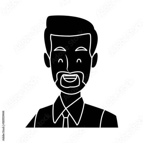 Businessman executive cartoon icon vector illustration graphic design