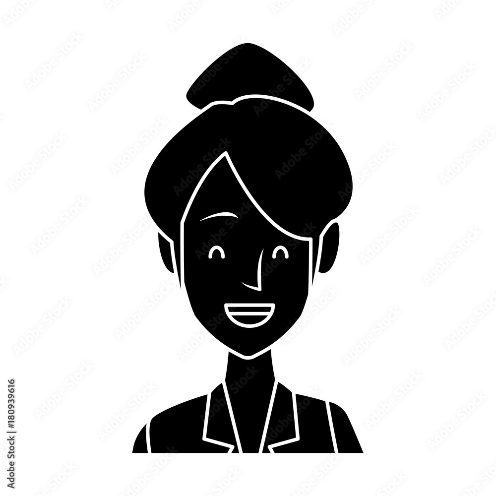 Business woman cartoon icon vector illustration graphic design Business woman cartoon icon vector illustration graphic design