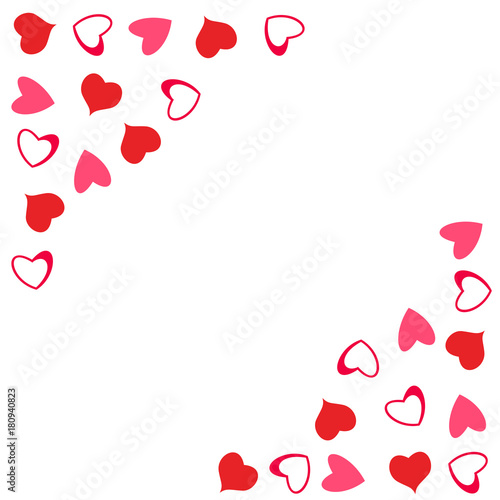abstract love design of hearts. For greeting cards, invitations Valentine's day, wedding, birthday, party,celebration .