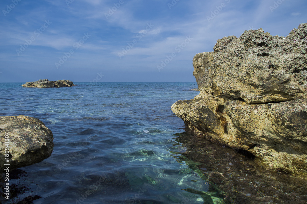 South Italy: Rocks and sea of Puglia