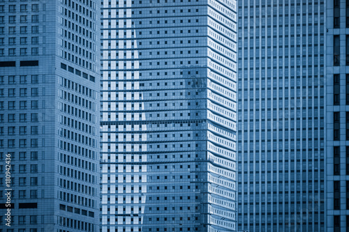 Close-Up Of Modern Office Buildings.
