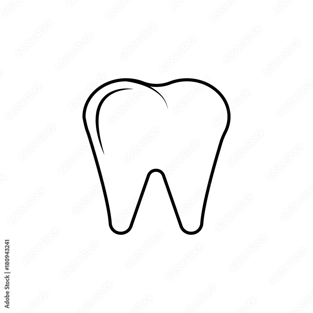 Premium tooth icon or logo in line style. High quality sign and symbol on a white background. Vector outline pictogram for infographic, web design and app development Premium tooth icon or logo in line style. High quality sign and symbol on a white background. Vector outline pictogram for infographic, web design and app development