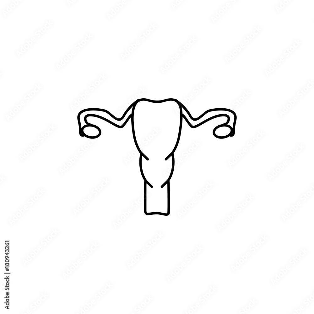 Gynecology icon uterus. Body part element. Premium quality graphic design. Signs, outline symbols collection, simple thin line icon for websites, web design, mobile app, info graphics Gynecology icon uterus. Body part element. Premium quality graphic design. Signs, outline symbols collection, simple thin line icon for websites, web design, mobile app, info graphics
