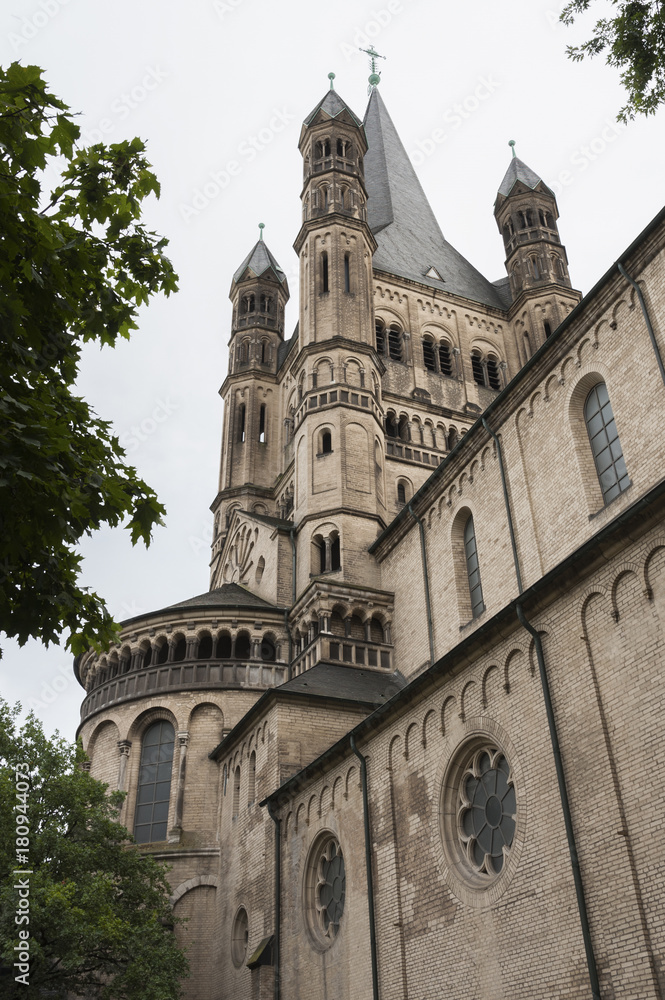 COLOGNE, GERMANY - SEPTEMBER  11, 2016: The Romanesque Catholic church 