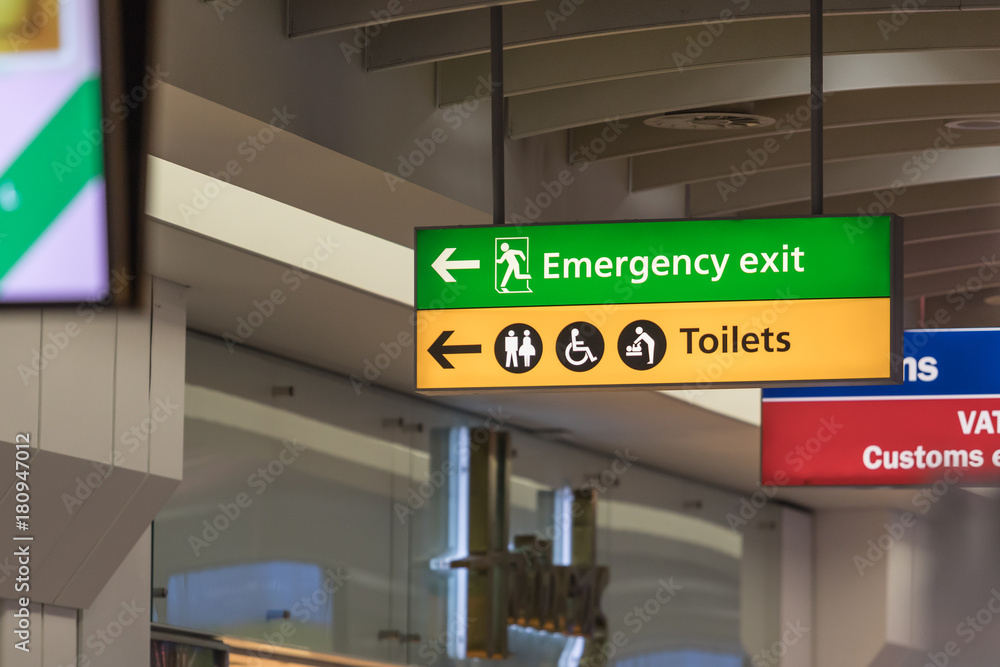 emergency exit sign