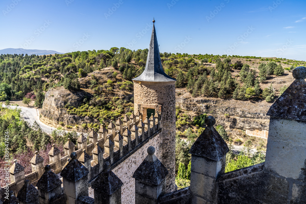 Medieval castle - Alcazar in Segovia Castilla la Mancha Spain