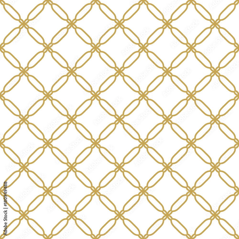 Naklejka premium Seamless golden ornament in arabian style. Geometric abstract background. Pattern for wallpapers and backgrounds