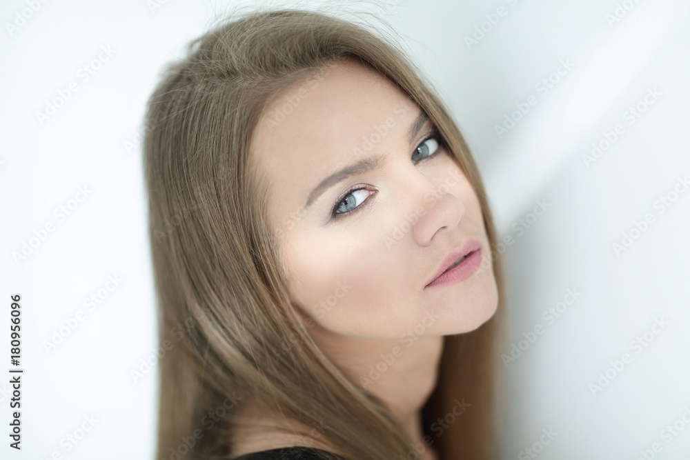 closeup. photo of an attractive young woman closeup. photo of an attractive young woman