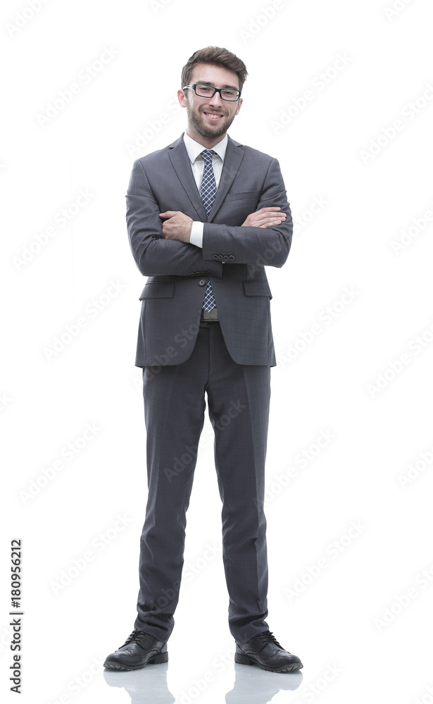 Portrait in full growth of a successful businessman Portrait in full growth of a successful businessman