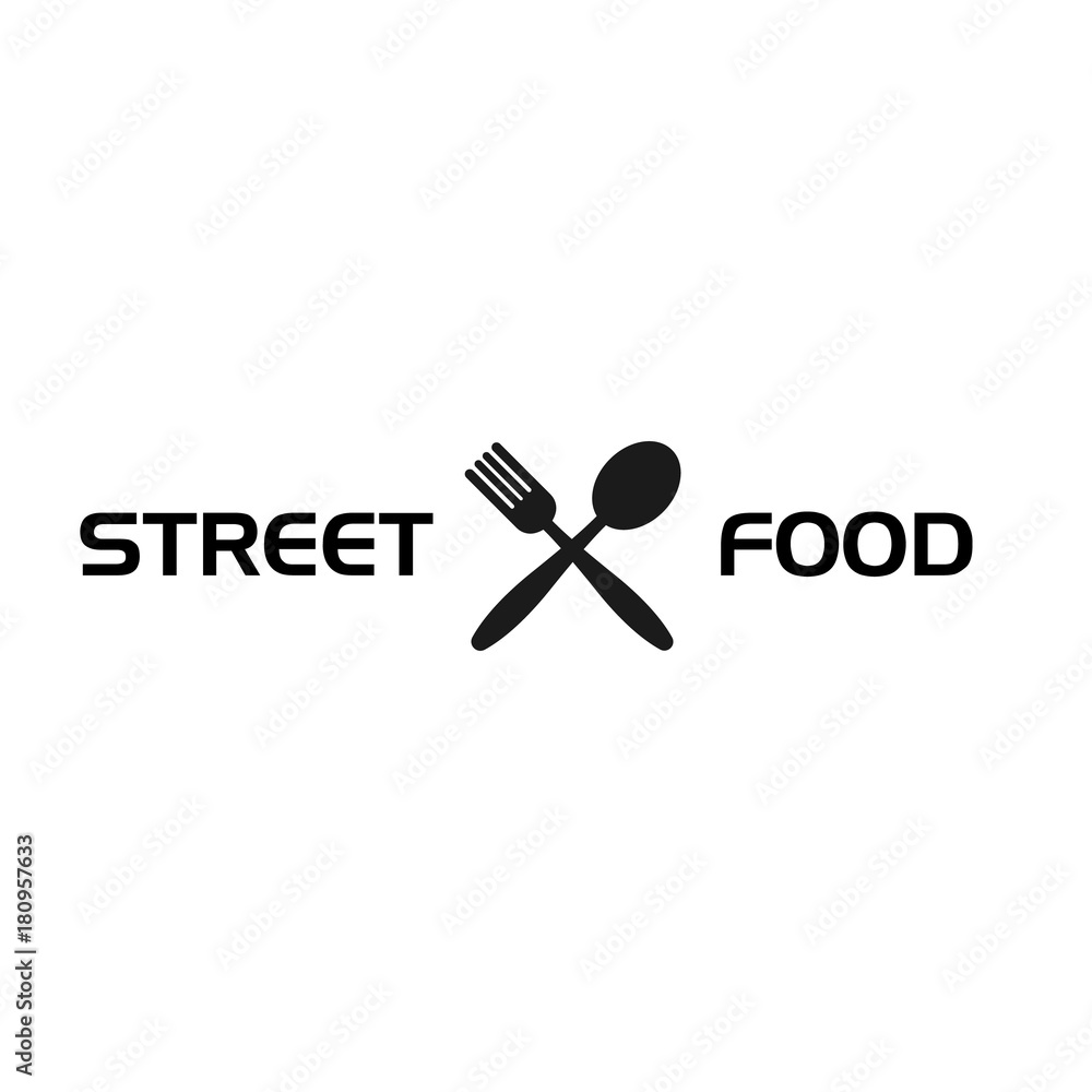 Street Food Logo Stock Vector | Adobe Stock