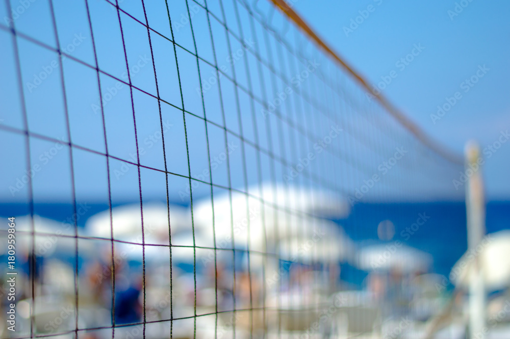 Fototapeta premium Volleyball net on the beach