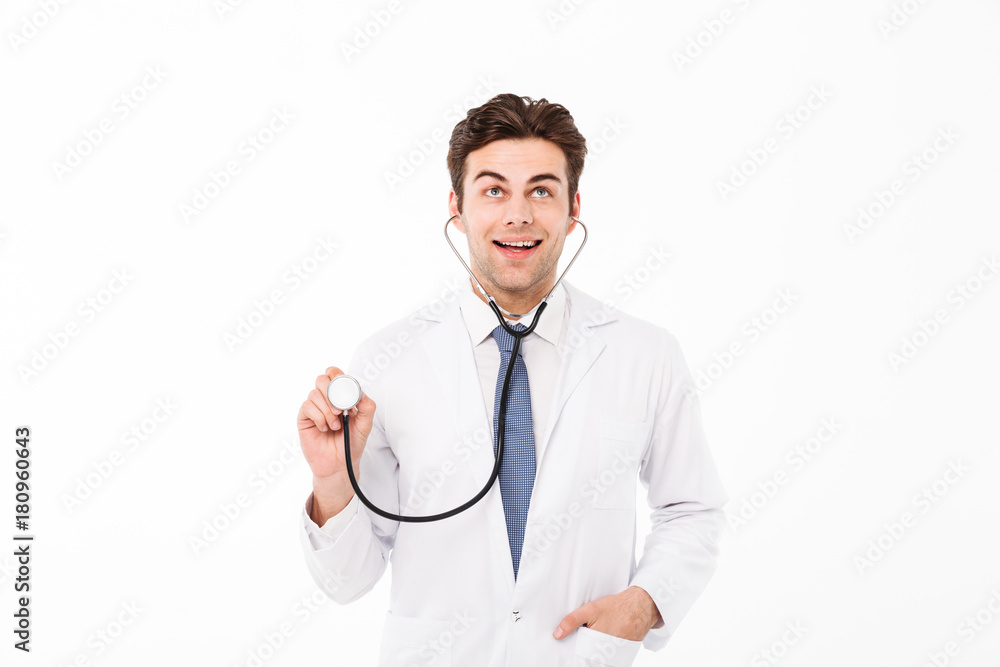Portrait of a smiling handsome male doctor Portrait of a smiling handsome male doctor