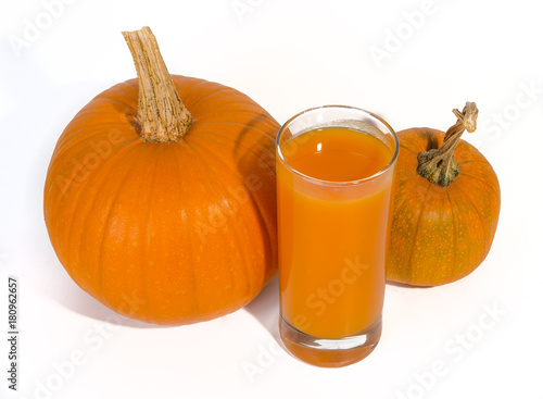 pumpkin juice in glass