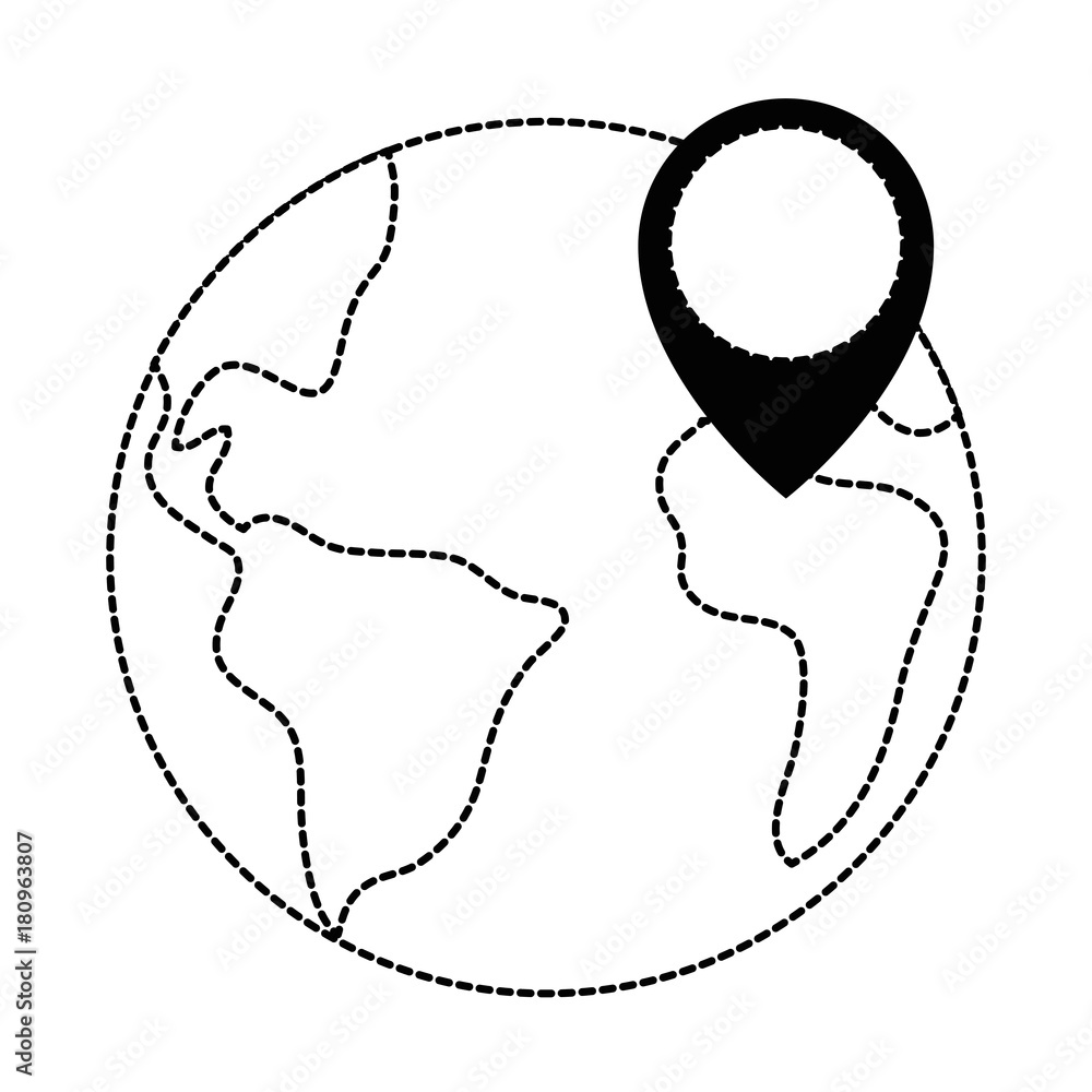 world planet earth with pin pointer world planet earth with pin pointer