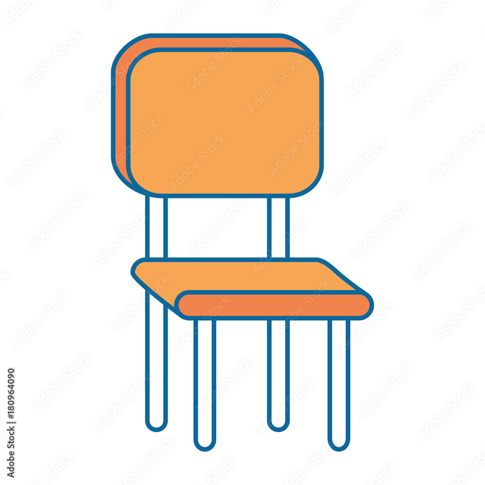 school chair isolated icon school chair isolated icon