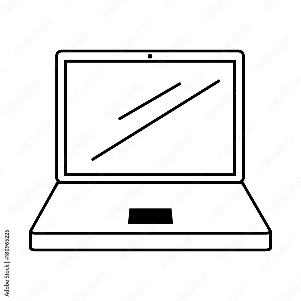 Fototapeta premium laptop computer isolated icon