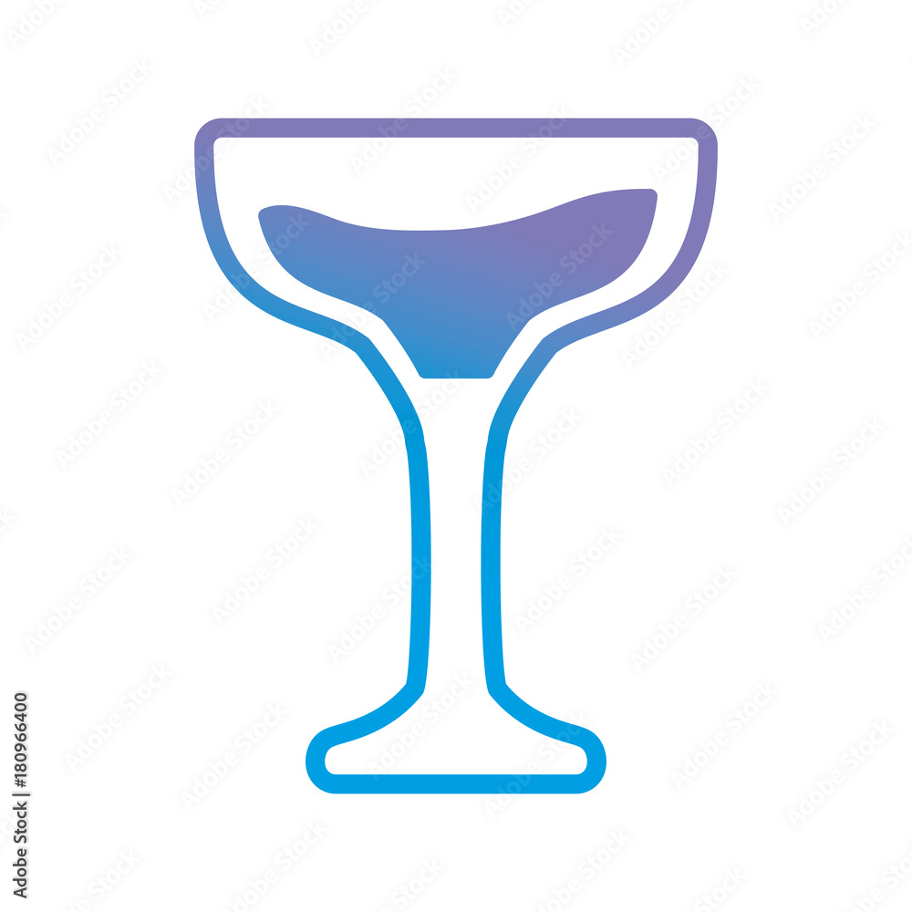 champagne glass icon over white background vector illustration