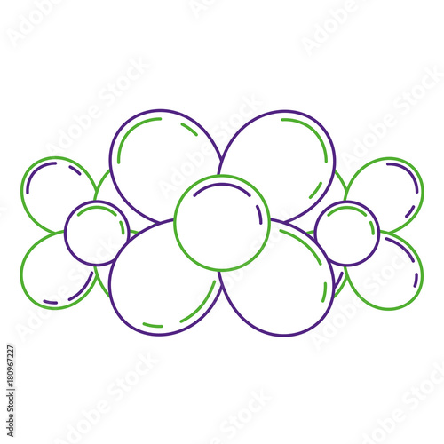 balloon in the shape of a flowers on the white background vector illustration