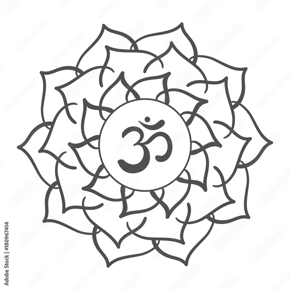 Mandala frame with Om symbol. Hand drawn oriental ornament for greeting card, invitation, coloring book, yoga poster. Mandala frame with Om symbol. Hand drawn oriental ornament for greeting card, invitation, coloring book, yoga poster.