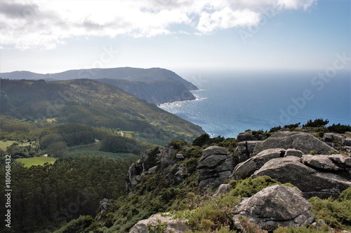 View of the highest cliffs of continental Europe in the Sierra de la Capelada, Cedeira, A Coruña, Spain, photo