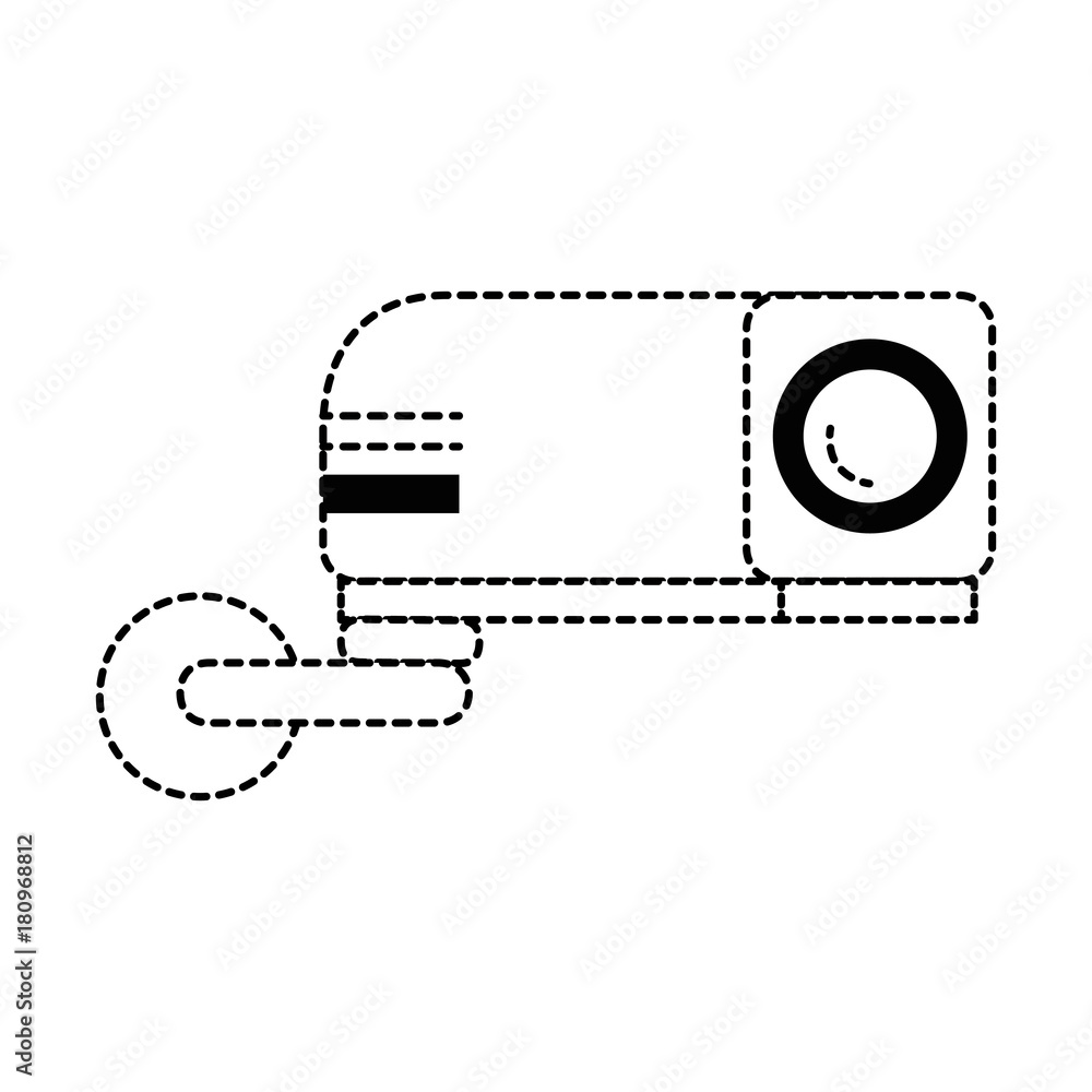 Fototapeta premium beam video isolated icon