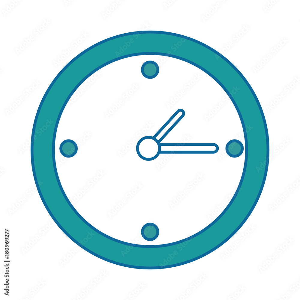 time clock isolated icon