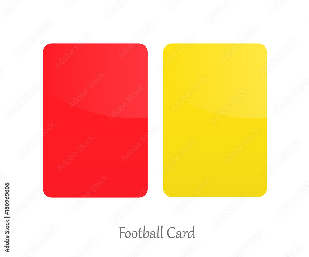Referee card vector