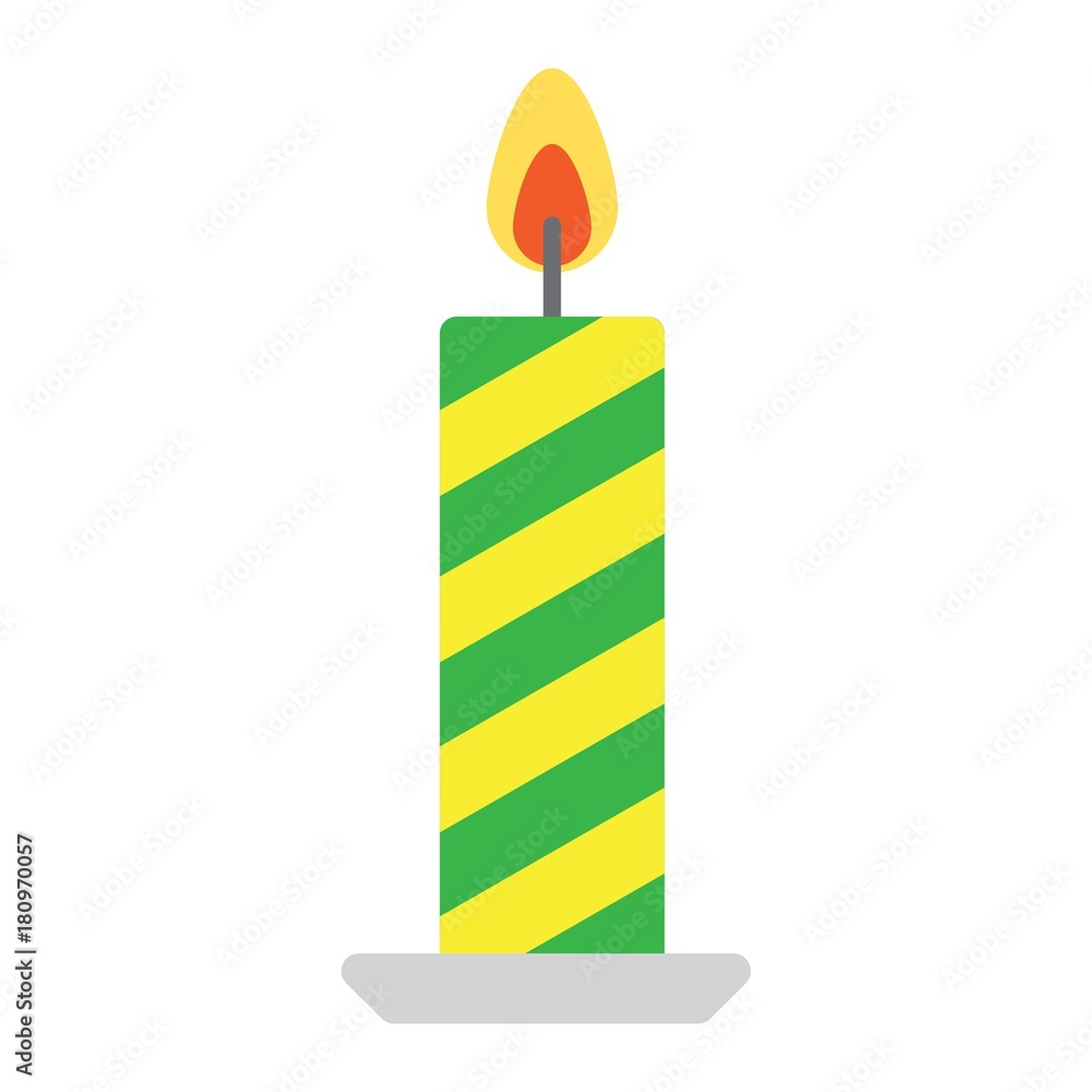 Christmas candle flat icon, New year and Christmas, xmas sign vector graphics, a colorful solid pattern on a white background, eps 10. Christmas candle flat icon, New year and Christmas, xmas sign vector graphics, a colorful solid pattern on a white background, eps 10.