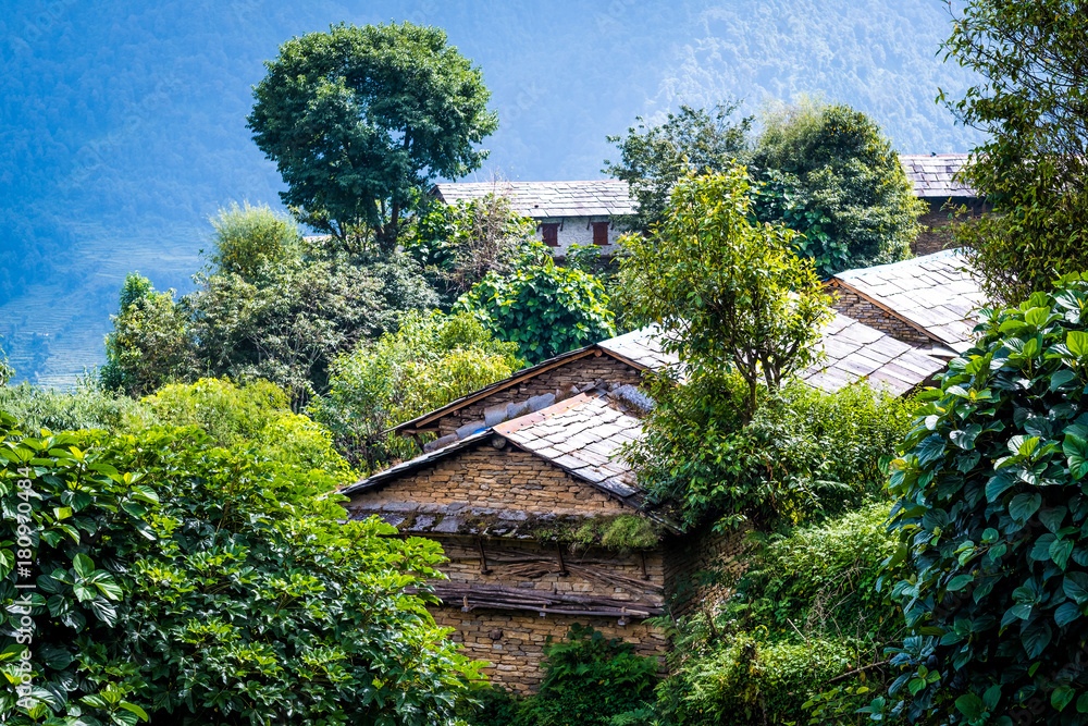 Nepalese house in mountain village
