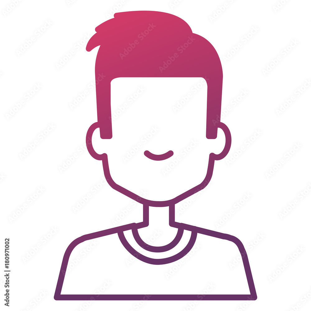 Fototapeta premium young man avatar character