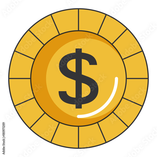 coin money isolated icon