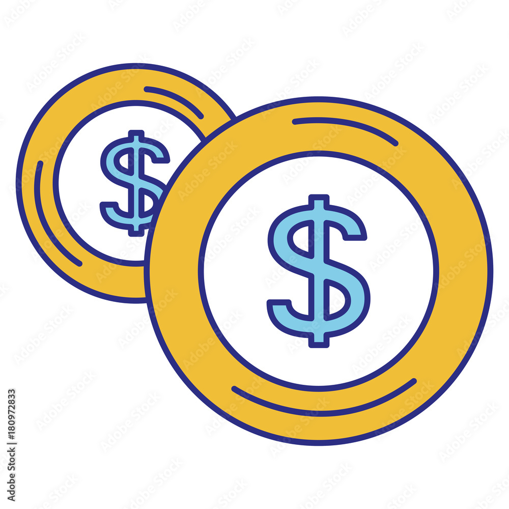 coin money isolated icon coin money isolated icon