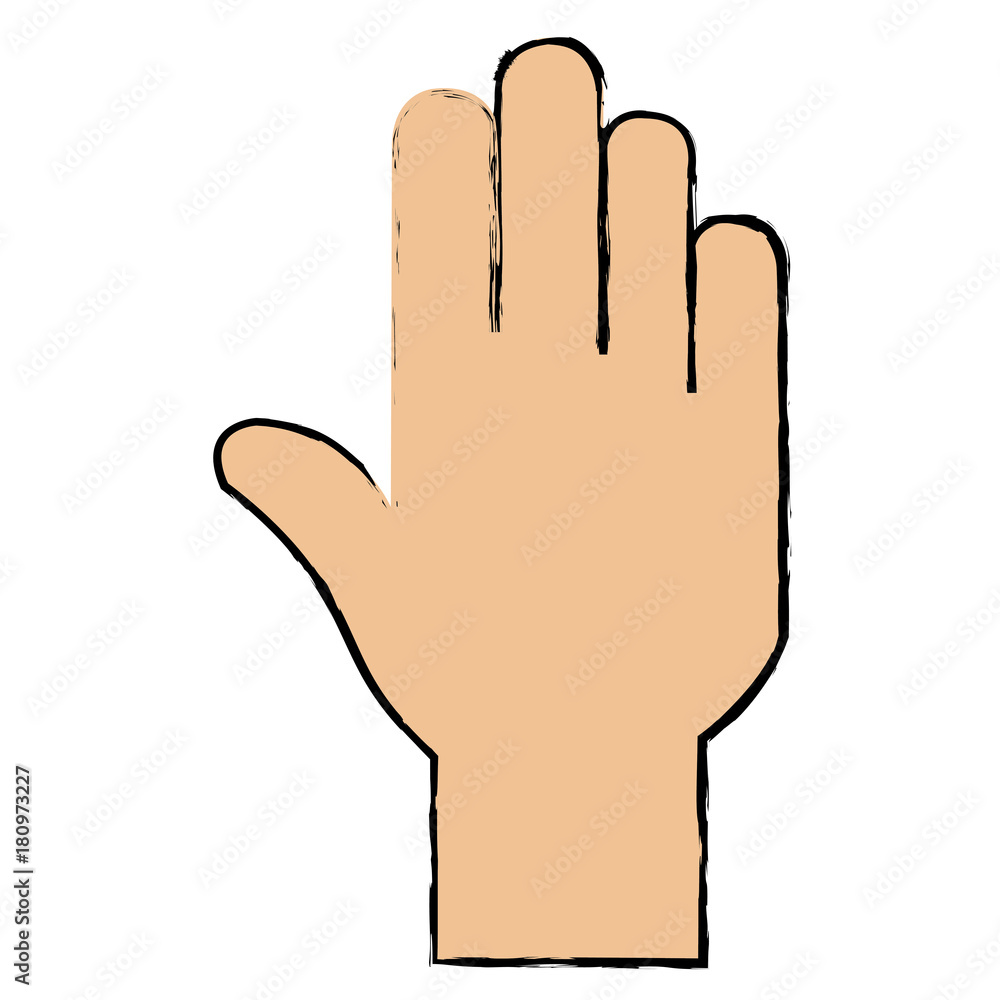 hand stop isolated icon hand stop isolated icon