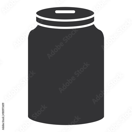 glass jar isolated icon