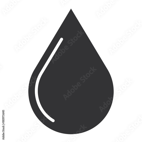 drop silhouette isolated icon