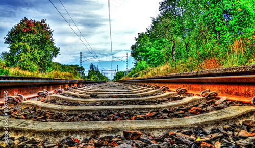 Abstract colorful tracks