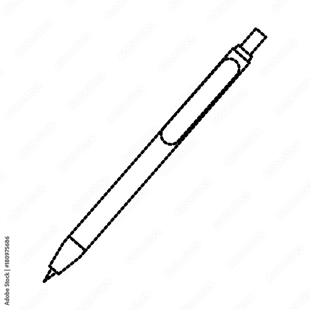 Ballpoint pen isolated